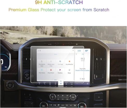 Screen Protector Compatible With 2021-2023 F150 12 Inch Touchscreen,Anti-Explosion & Scratch,HD Clear,SSSKY Sync4 Screen Protector in Kuwait