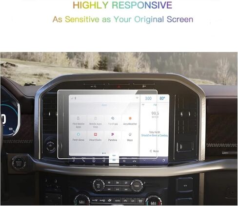 Screen Protector Compatible With 2021-2023 F150 12 Inch Touchscreen,Anti-Explosion & Scratch,HD Clear,SSSKY Sync4 Screen Protector in Kuwait