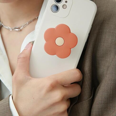 10 Pack 2D Cute Flower Stand Holder, Daisy Silicone Flower Shape Collapsible Expandable, Multi Functional Mobile Phone Grip Stand Holder for Smartphone Tablet Cell Phone Accessory in Saudi Arabia