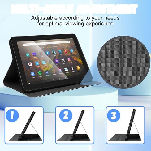 for Amazon Kindle Fire HD 8/8 Plus Tablet Case 10th/12th Generation for Women Girls Cute Folio Cover Fashion Design Girly Kawaii Flower Floral Pretty Unique Cases for Kindle Fire Case 8 Inch in Kuwait