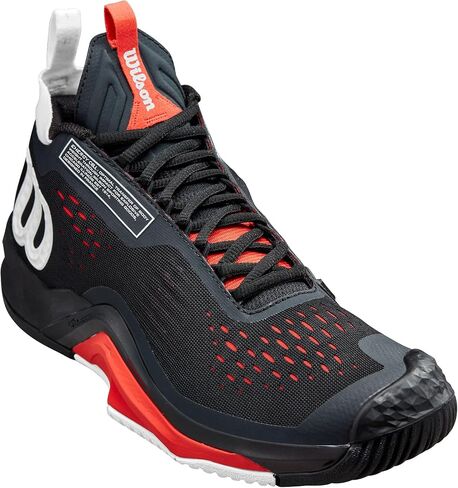 WILSON Rush Pro Tour Mid Mens Tennis Shoes - White/Black/Red/D Medium / 13.0 in Saudi Arabia
