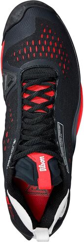 WILSON Rush Pro Tour Mid Mens Tennis Shoes - White/Black/Red/D Medium / 13.0 in Saudi Arabia