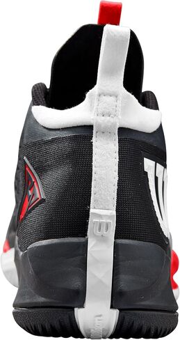 WILSON Rush Pro Tour Mid Mens Tennis Shoes - White/Black/Red/D Medium / 13.0 in Saudi Arabia