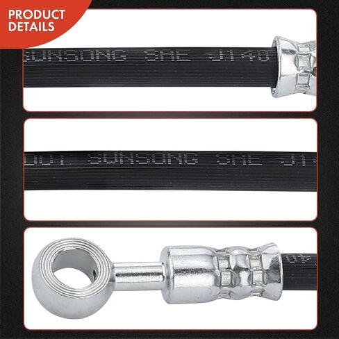A-Premium Front Passenger Side Brake Hydraulic Hose Compatible with Select Chevy, Pontiac, Saturn & Suzuki Models - Captiva Sport 2012-2013, Equinox/Torrent/XL-7 07-09, Vue 08-10 - Replace# 5154078J02 in Kuwait
