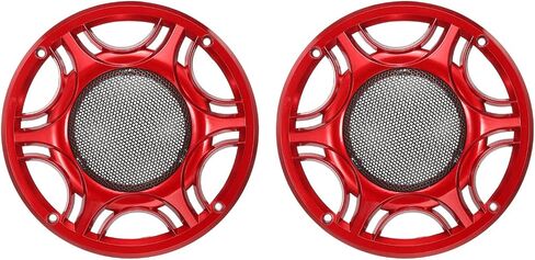 MECCANIXITY Speaker Grill Cover 6" Mesh Subwoofer Grill Horn Guard Protector for Home Audio DIY Red 2 Pack in Saudi Arabia