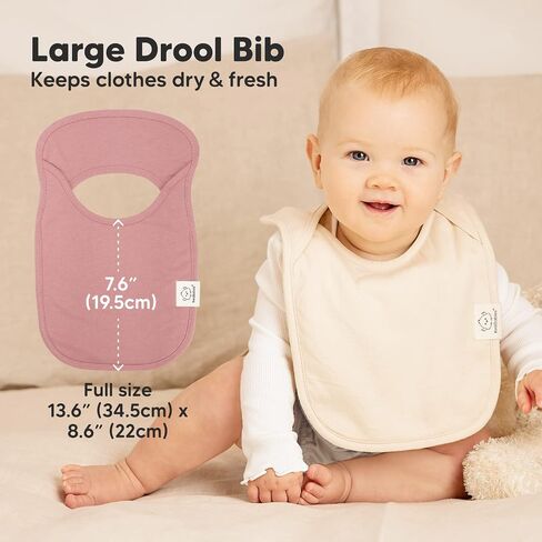 مرايل أطفال مكونة من 8 قطع من KeaBabies للأولاد والبنات و8 مرايل أطفال عضوية للفتيات والفتيان - مرايل سهلة الارتداء للفتيات الصغيرات والرضع - مرايل أطفال للتسنين للأولاد والبنات - مريلة طفلة - مرايل لحديثي الولادة in Saudi Arabia