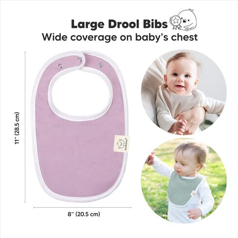 مرايل أطفال مكونة من 8 قطع من KeaBabies للأولاد والبنات و8 مرايل أطفال عضوية للفتيات والفتيان - مرايل سهلة الارتداء للفتيات الصغيرات والرضع - مرايل أطفال للتسنين للأولاد والبنات - مريلة طفلة - مرايل لحديثي الولادة in Saudi Arabia
