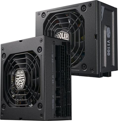 Cooler Master V1100 SFX Platinum ATX3.0 Fully Modular Power Supply, 1100W SFX, 80+ Platinum Efficiency, ATX Bracket Included, SFX Form Factor, 10 Year Warranty (MPZ-B001-SFAP-BUS) in Saudi Arabia