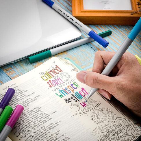 Mr. Pen- Dual Tip Brush Pens, 24 pcs, Assorted Color, Fine & Brush Tip Markers, Markers for Adult Coloring, Coloring Markers for Adults, Adult Coloring Markers, Brush Markers, Dual Tip Markers in Saudi Arabia