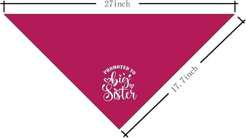 Big Sister Bandana for Dog, Dog Bandana Pregnancy Announcement, Red Dog Bandana, Dog Scarf, Dog Pregnancy Announcement, Dog Bandana for Small Medium Large Dogs (A84) in Saudi Arabia
