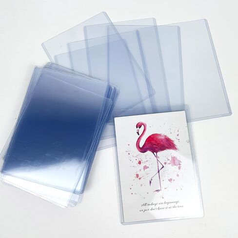 Rainmae 6 Pack 8.5" x 11" Rigid Print Protectors, Clear Waterproof Hard Plastic Page Sheet Protectors, Paper Sleeves Photo Plastic Sleeves Hard Plastic Document Holder Birth Certificate Protector in Kuwait