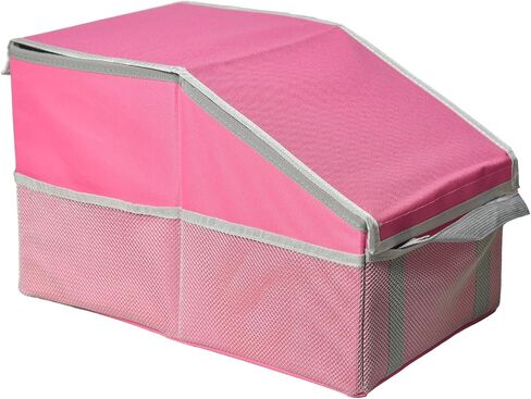 Car Seat Organizer - Passenger Seat Organizer, Collapsible Small Car Seat Storage Organizer with Lid in Saudi Arabia