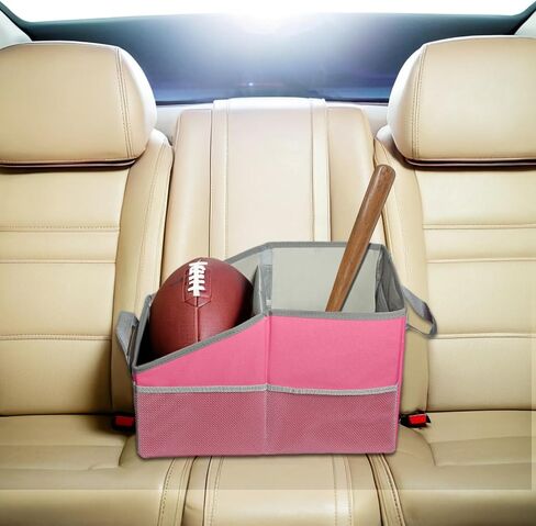Car Seat Organizer - Passenger Seat Organizer, Collapsible Small Car Seat Storage Organizer with Lid in Saudi Arabia