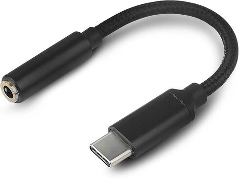 محول صوت Smays USB C إلى 3.5 ملم متوافق مع iPhone 15 - DAC 16bit 48khz، يدعم البث المباشر للميكروفون in Saudi Arabia