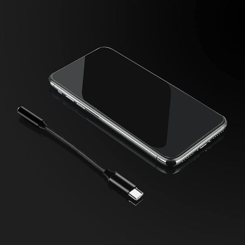 محول صوت Smays USB C إلى 3.5 ملم متوافق مع iPhone 15 - DAC 16bit 48khz، يدعم البث المباشر للميكروفون in Saudi Arabia