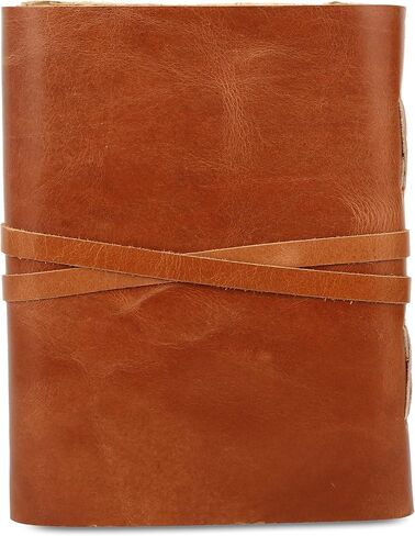 Leather Journal with lined Deckle Edge Paper 8x6 inch and Vintage Key/Handmade Writing Notebook Diary/Bound Daily Notepad for Men & Women Medium, Sketch/Writing pad, for Artists in Kuwait