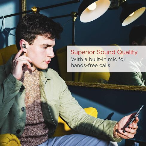 سماعات رأس Motorola Tech3 3 في 1 لاسلكية ذكية - سماعات أذن لاسلكية، سلك رياضي، قابس صوتي - مقاومة للتعرق، ميكروفون مدمج، علبة شحن مع نظام تخزين الكابل - موكا برونزي in Kuwait