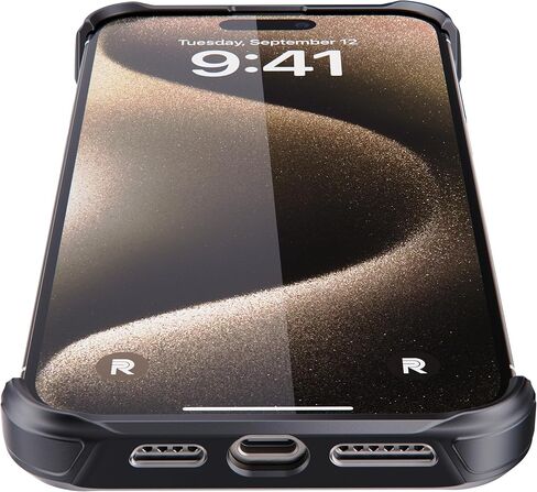 حافظة REBEL iPhone 15 Pro Max الشفافة [سلسلة Frosted Flex] جوانب مكشوفة للراحة، متوافق مع MagSafe القوي، نسيج غير لامع، واقي مقاوم للصدمات، غطاء بدون إطار مطور، هاتف 6.7 بوصة 2023 in Saudi Arabia