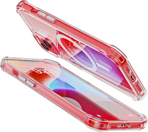 حافظة REBEL iPhone 15 Pro Max الشفافة [سلسلة Frosted Flex] جوانب مكشوفة للراحة، متوافق مع MagSafe القوي، نسيج غير لامع، واقي مقاوم للصدمات، غطاء بدون إطار مطور، هاتف 6.7 بوصة 2023 in Saudi Arabia