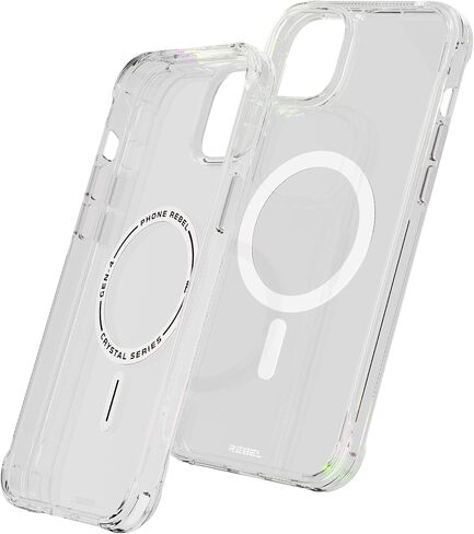 حافظة REBEL iPhone 15 Pro Max الشفافة [سلسلة Frosted Flex] جوانب مكشوفة للراحة، متوافق مع MagSafe القوي، نسيج غير لامع، واقي مقاوم للصدمات، غطاء بدون إطار مطور، هاتف 6.7 بوصة 2023 in Saudi Arabia