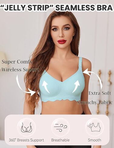 Avidlove حمالات الصدر للرضاعة الطبيعية سلسة للغاية ومريحة حمالة صدر للأمهات ذات شكل طبيعي أثناء الحمل والنوم in Kuwait