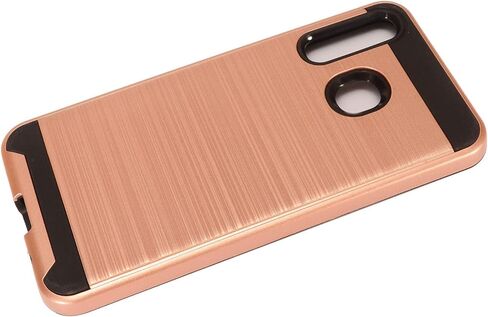 Z-GEN - متوافق مع هاتف Samsung Galaxy A20 وGalaxy A50 - حافظة هاتف Defender Hybrid مع حامل/مشبك حزام - ST5 أسود/ذهبي وردي in Kuwait