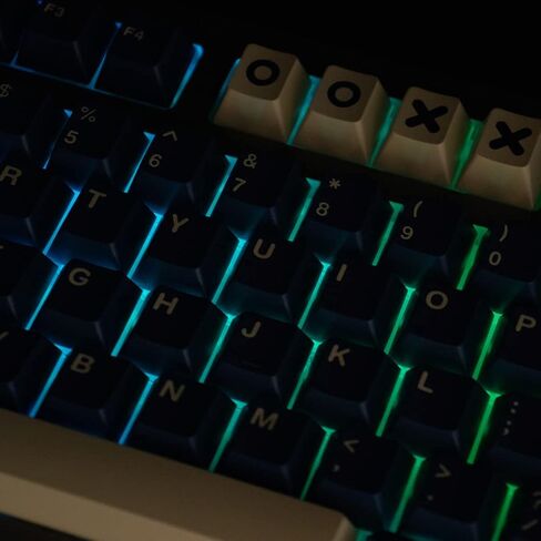 Gliging 190 Keys Keycaps Cherry Profile ANSI/ISO Layout for 60/64/68/75/84/87/98 Keys MX Cherry Kailh Switch Mechanical Keyboard（Matrix Keycaps） in Saudi Arabia