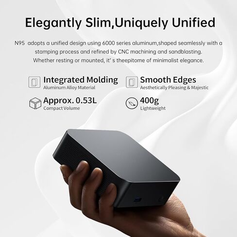 SOYO M2 Pro Mini PC N95 حتى 3.4 جيجا هرتز، 16 جيجا DDR4 512 جيجا SATA M.2 2280 SSD، شاشات مزدوجة 4K@60 هرتز، HDMI&DP، كمبيوتر صغير للأعمال والتعليم والألعاب (M2 PRO 16/512G) in Saudi Arabia