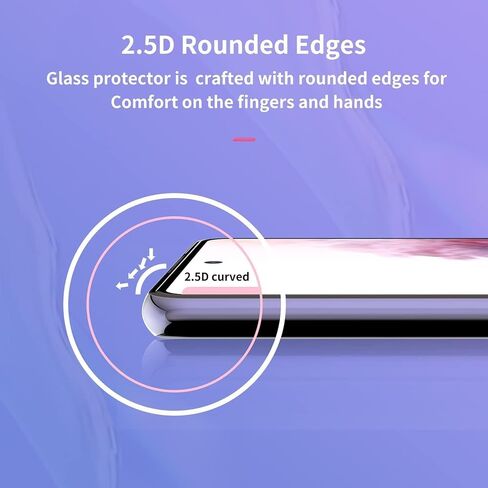 Galaxy S21 Ultra Screen Protector, S21ultra Tempered Glass Screen Protector, [3D Curved][Anti-Scratch][Anti-Fingerprint] Tempered Glass Screen Protector for Samsung Galaxy S21 Ultra 5G【2 Pack】 in Saudi Arabia