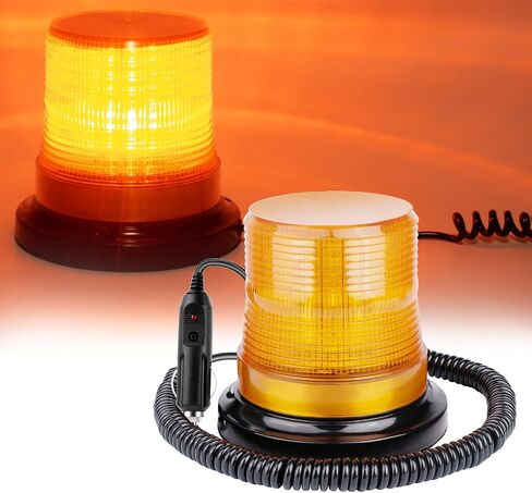 Led Strobe Light,12-30V Amber 10pcs 3W HIGH-Power LED Warning Safety Flashing Beacon Lights with Magnetic and 14.5 ft Straight Cord for Vehicle Forklift Truck Tractor Golf Carts UTV Car Bus in Saudi Arabia