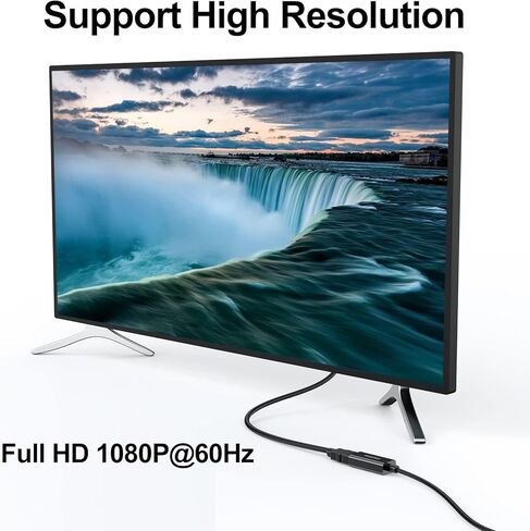 كابل محول Mini DisplayPort إلى HDMI 2 حزمة باللون الأسود، ذكر MDP إلى HDMI أنثى، محول Mini DP إلى HDM من MacBook Air/Pro، Surface، الشاشة، جهاز العرض، التلفزيون والمزيد (متوافق مع Thunderbolt 2) in Kuwait