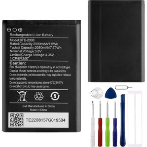 Replacement Battery BTE-2000 Compatible with CAT S22 Flip Phone with Tools