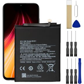 Replacement Battery BN51 [Upgraded] for Xiaomi Redmi 8/Xiaomi Redmi 8A M1908C3KH Battery Free Adhesive Tool Kits