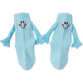 Honganda Funny Kids Baby Girl Boy Holding Hands Socks, Silly Socks Smile Crazy Socks Novelty Gift for Toddlers 1-9Years