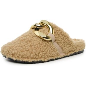 CLOUDAIR Fantsie Womens Fuzzy Slippers for House, Indoor & Outdoor - Furry Faux Plush Slipper - Lightweight & Comfortable Winter Shoes with Rubber Outsole