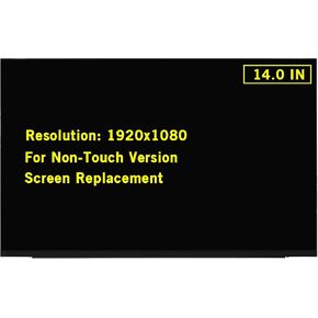 14.0" New Screen Replacement for NV140FHM-N4F NV140FHM-N4T NV140FHM-N4N LP140WFA-SPMA LP140WFA-SPM1 FullHD 1920x1080 IPS 30Pin LED LCD Display Screen Panel