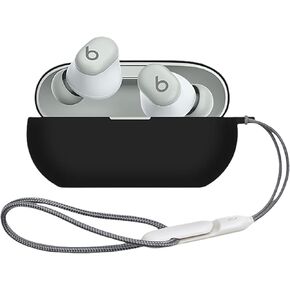 Compatible with Beats Solo Buds Case 2024, Premium Soft Silicone Protective Cover for Beats Solo Buds Protection Shockproof Cover Wireless Earbuds Headphone Accessories with Lanyard (Clear) in Kuwait