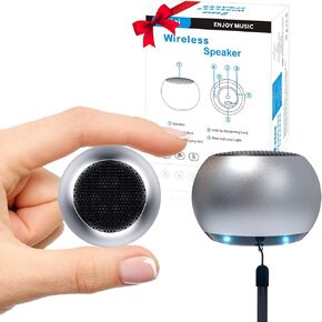 SEVENKA 2 مكبرات صوت بلوتوث صغيرة، مكبر صوت لاسلكي صغير محمول بقدرة 3 وات مع حبل، مقاوم للماء، زوج ستيريو لاسلكي، مكبرات صوت معدنية صغيرة قابلة لإعادة الشحن للهاتف والكمبيوتر اللوحي والدش