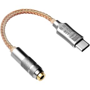 USB C to 3.5mm Headphone Adapter ALC5686 Type C to AUX Audio Jack Hi-Res DAC Dongle Cable Cord Compatible with Pixel 5 4 3 XL, Samsung Galaxy S22 S21 S20 FE Ultra S20+ Plus Note 20