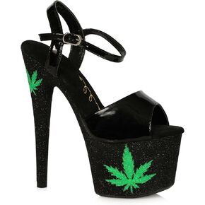 Ellie Shoes Women's Glitter Platform Heeled Sandal