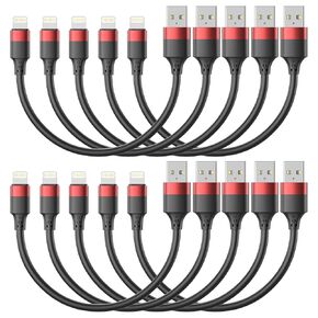 1ft Short USB C Cable for iPhone 15, 10 Pack Bulk USB A to USB C Charger Cord 12 inch, Multipack Type C Cable for Charging Station Compatible with Samsung Galaxy S24 S23 S20 S10 S9 Note 20 10 9