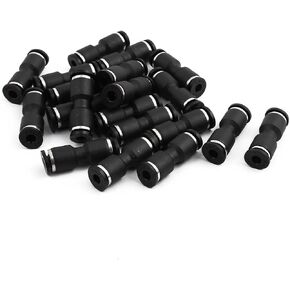 uxcell 20Pcs Pneumatic Air 2 Way Quick Fitting Straight Push In Connector 4mm Tube Hose