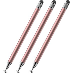 Skypia 3 Pack Stylus Pen for Touch Screen Suitable for iPhone/Andrioid Tablet/ipad (Silver)