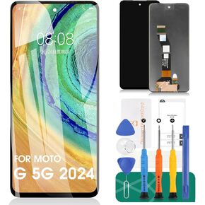 for Moto G 5G 2024 Screen Replacement for Motorola Moto G 5G 2024 LCD Screen Replacement for Moto G 5G 2024 XT2417 LCD Touch Screen Digitizer Assembly Repair Kits Black XT2417-1 XT2417-6