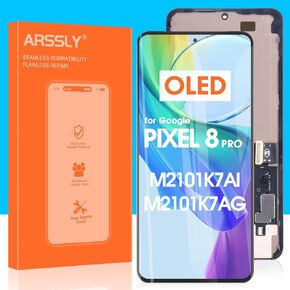 AMOLED for Google Pixel 8 Pro Screen Replacement Pixel 8 Pro LCD Display GC3VE G1MNW Digitizer Touch Screen Assembly with Repair Tools