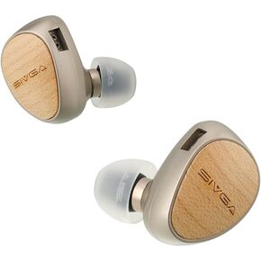 SIVGA Que 10mm Strong Magnet Beryllium Diaphragm Dynamic Driver Earphone 2 Pin Detachable Cable Zin Alloy Hi-Fi Sound Quality Wired Earbuds (Without Mic, Black)