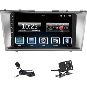 Car Stereo for Toyota Camry 2006-2011 Carplay & Android Auto 9 inch IPS Capacitive Screen Radio MP5 Player Amplifier AHD Back Up Camera Mirror Link AM/FM/RDS/BT/EQ/SWC/CVBS