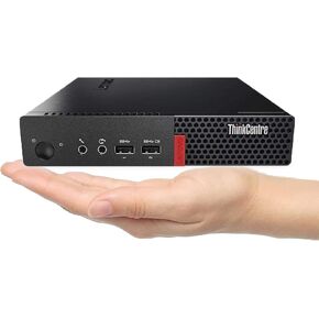 Lenovo ThinkCentre M710q Tiny Desktop Computer, 6th Gen Dual Core i3-6100T, 16GB DDR4 RAM, 512GB SSD, DisplayPort, Keyboard and Mouse, WiFi, BT, Windows 10 Pro (Renewed)