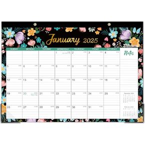 Desk Calendar 2024-2024 Desk Calendar, 12 Monthly Desk/Wall Calendar 2-in-1, Jan. 2024 - Dec. 2024, 16.8" x 12", Desk Calendar with Thick Paper + Corner Protectors + Large Ruled Blocks - Floral