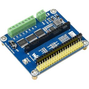 وحدة تشغيل محرك Waveshare DC لقيادة Raspberry Pi Pico حتى 4X DC مناسبة لقيادة 2WD أو 4WD